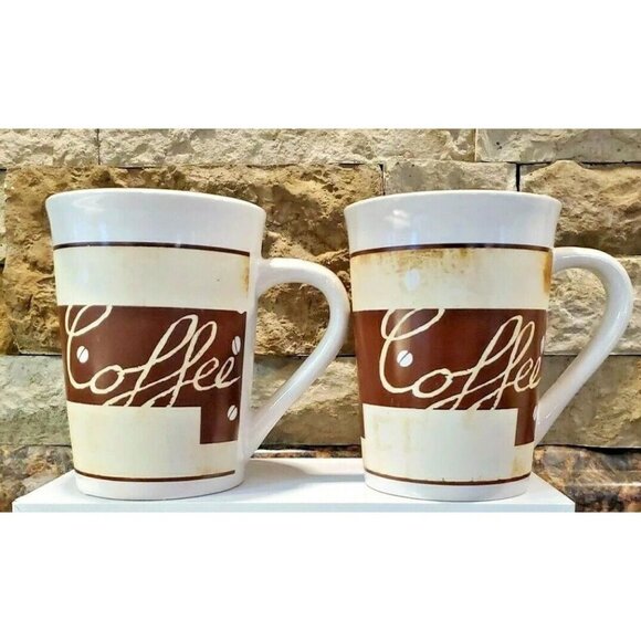 Set Of 2 Royal Norfolk Coffee Mugs ,Hot Chocolate Tea Mug Coffee Bar - Picture 1 of 5